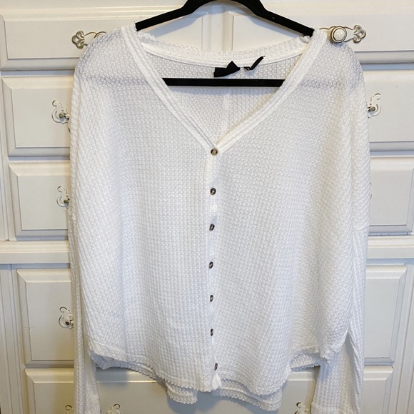 Urban Outfitters Tops - Out From Under Jojo Oversized Button-Front Top